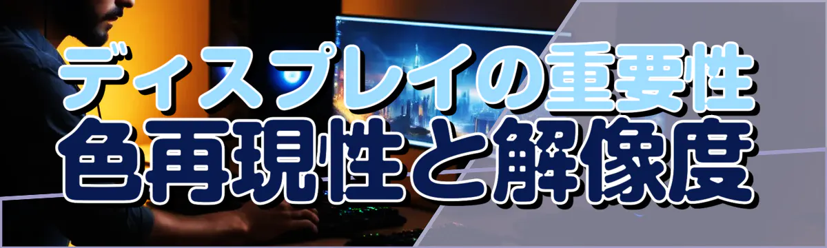 ディスプレイの重要性 色再現性と解像度