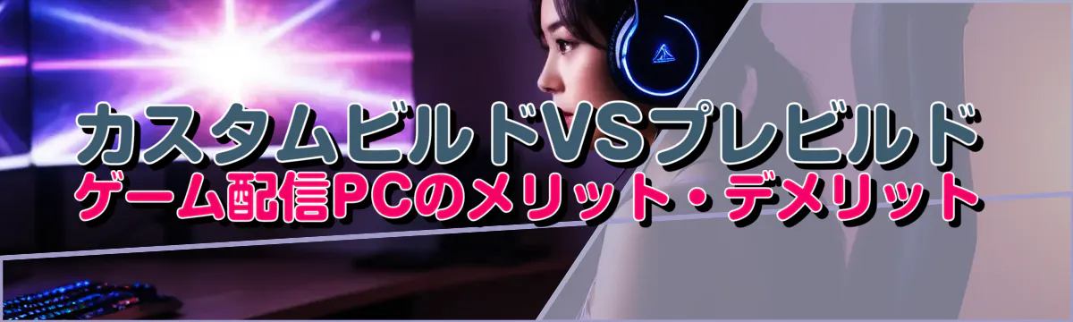 カスタムビルドVSプレビルド ゲーム配信PCのメリット・デメリット