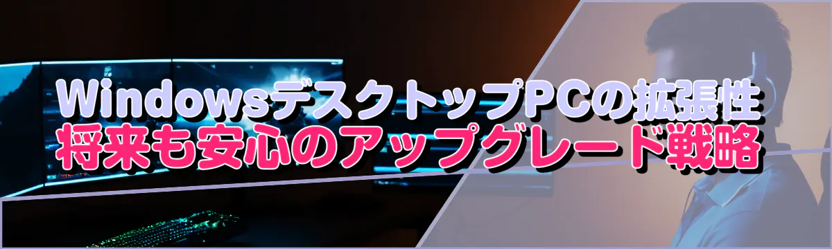 WindowsデスクトップPCの拡張性 将来も安心のアップグレード戦略