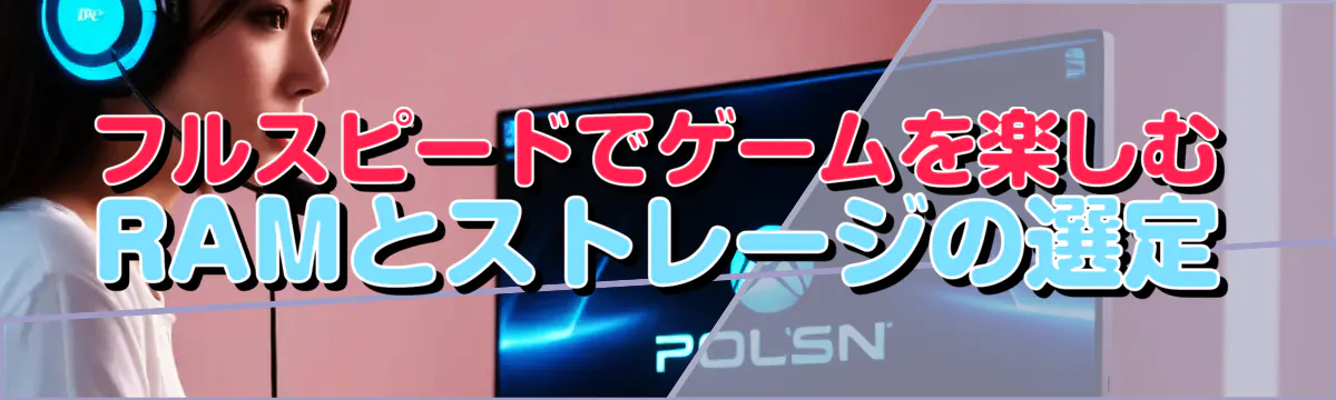 フルスピードでゲームを楽しむRAMとストレージの選定