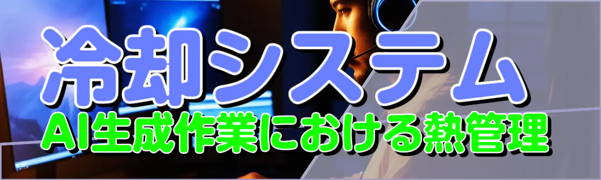 冷却システム AI生成作業における熱管理