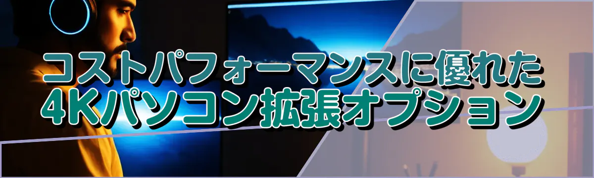 コストパフォーマンスに優れた4Kパソコン拡張オプション
