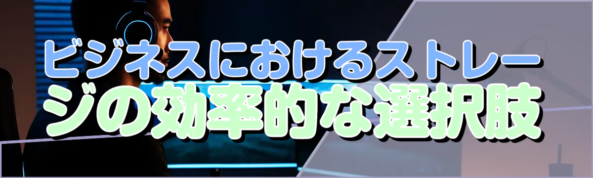 ビジネスにおけるストレージの効率的な選択肢