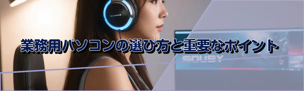 業務用パソコンの選び方と重要なポイント