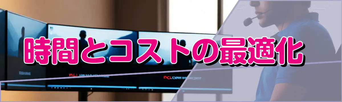 時間とコストの最適化