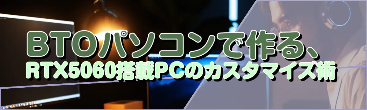 BTOパソコンで作る、RTX5060搭載PCのカスタマイズ術