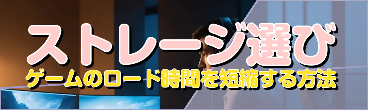 ストレージ選び ゲームのロード時間を短縮する方法