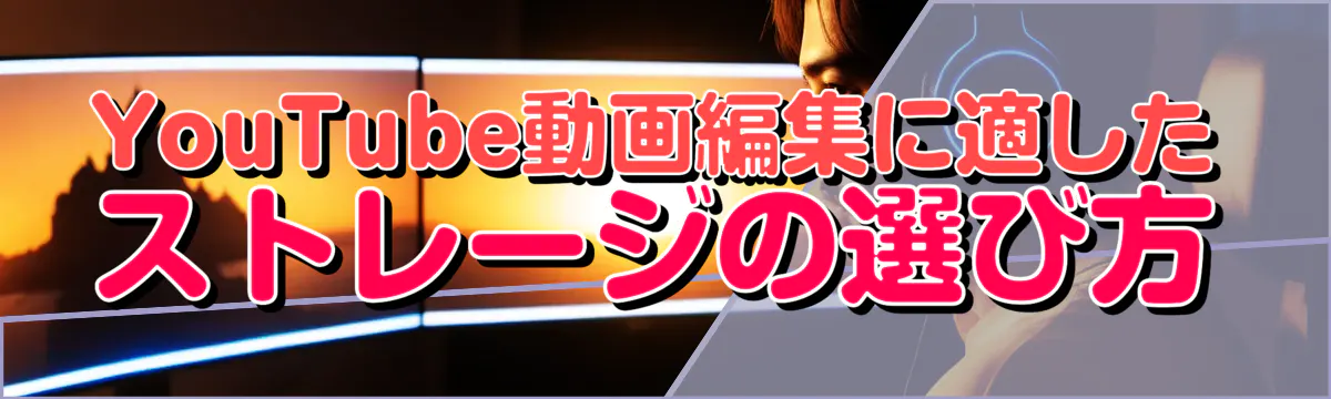 YouTube動画編集に適したストレージの選び方