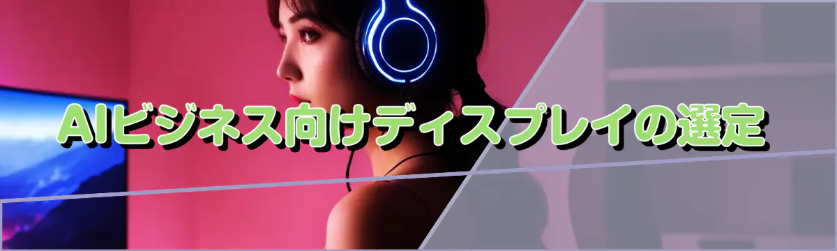 AIビジネス向けディスプレイの選定