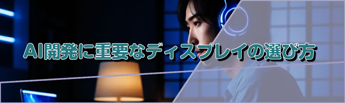 AI開発に重要なディスプレイの選び方