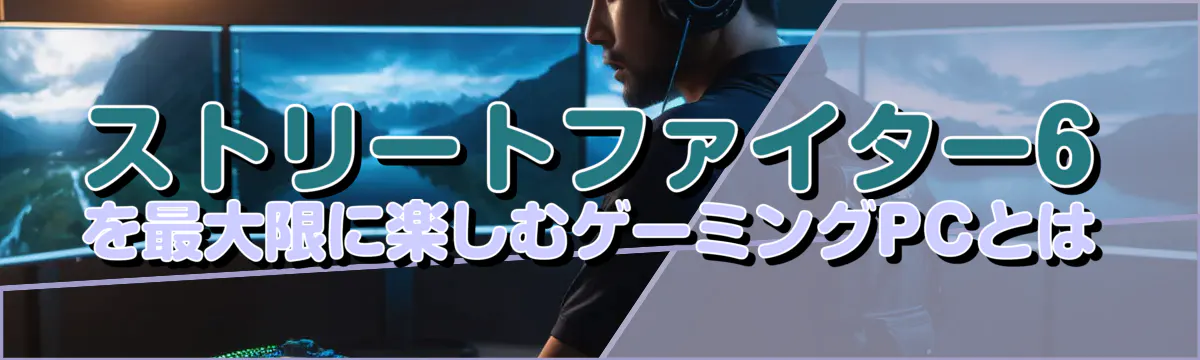ストリートファイター6を最大限に楽しむゲーミングPCとは