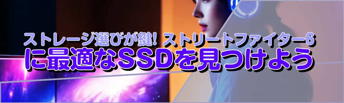 ストレージ選びが鍵! ストリートファイター6に最適なSSDを見つけよう