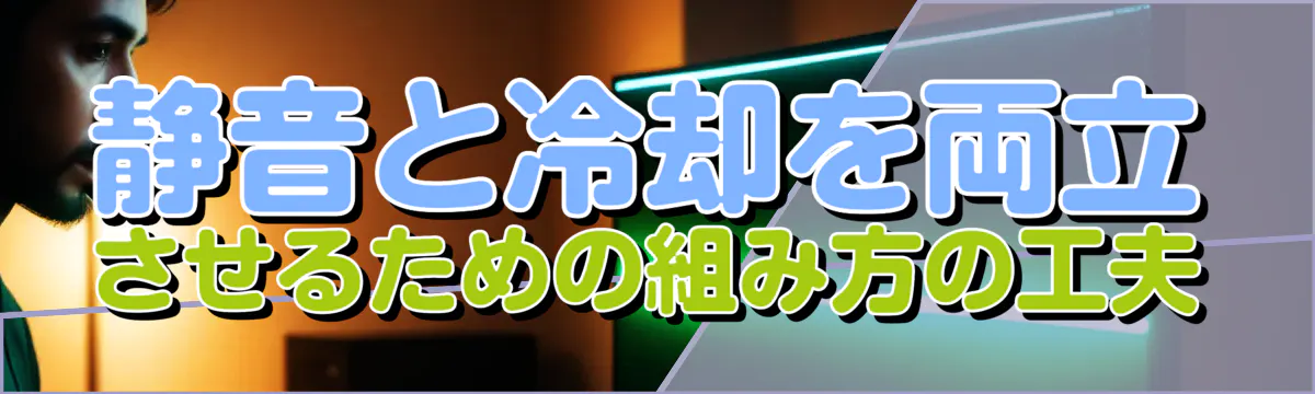 静音と冷却を両立させるための組み方の工夫