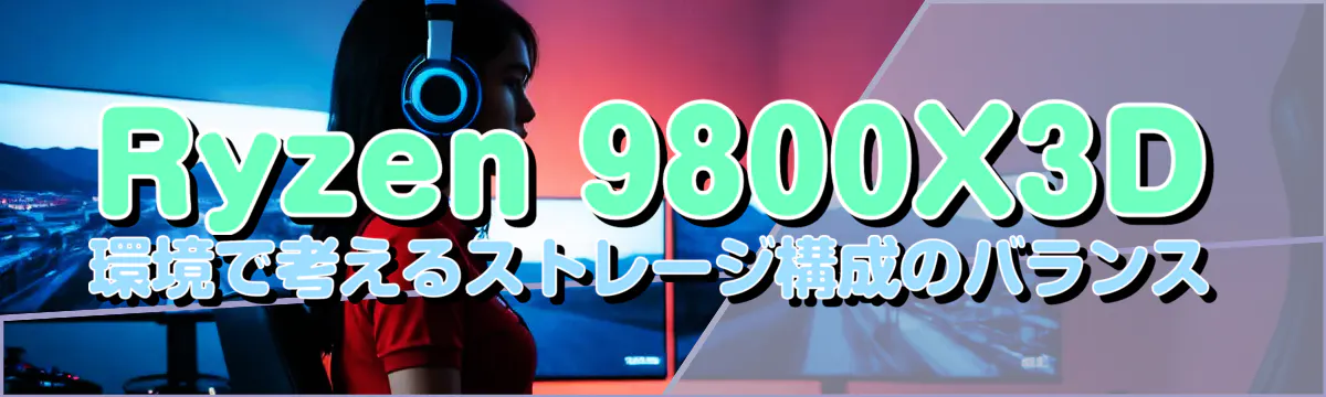 Ryzen 9800X3D環境で考えるストレージ構成のバランス