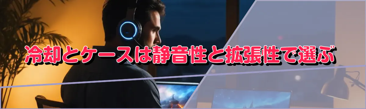 冷却とケースは静音性と拡張性で選ぶ