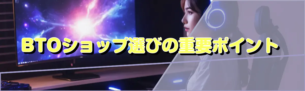 BTOショップ選びの重要ポイント