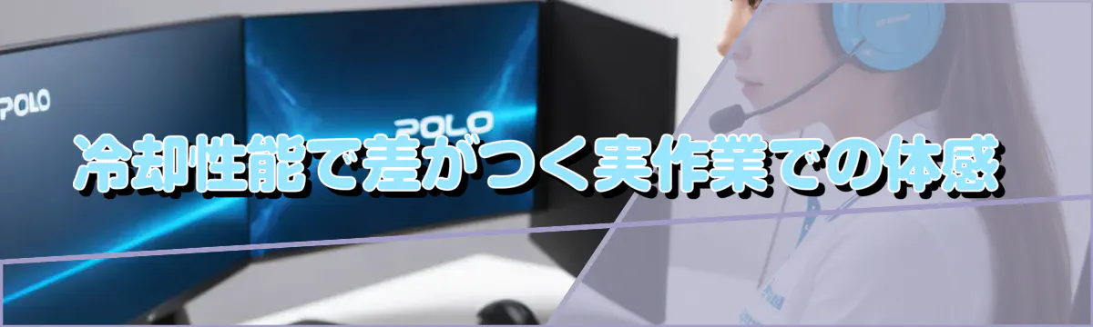 冷却性能で差がつく実作業での体感