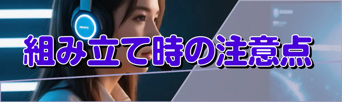 組み立て時の注意点