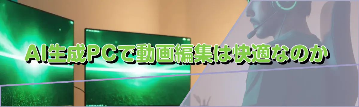 AI生成PCで動画編集は快適なのか