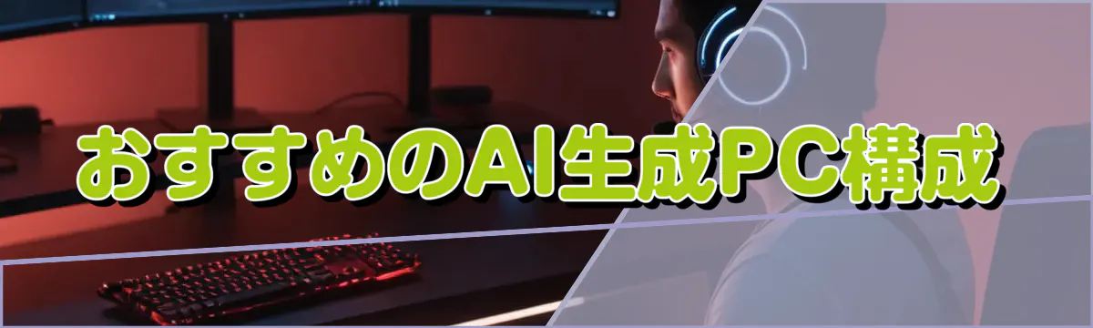 おすすめのAI生成PC構成