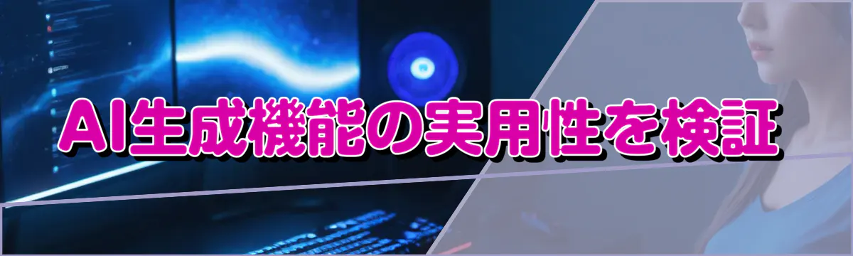 AI生成機能の実用性を検証