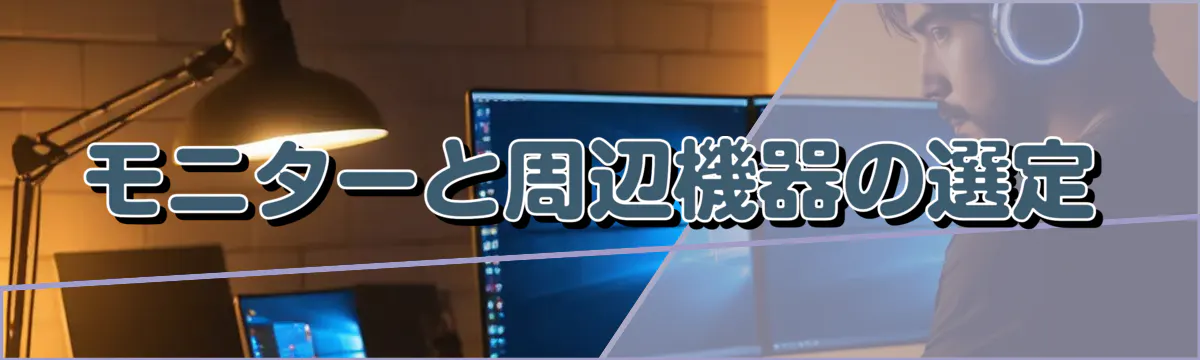モニターと周辺機器の選定