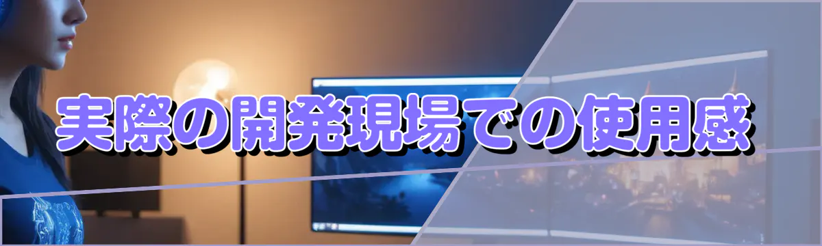 実際の開発現場での使用感