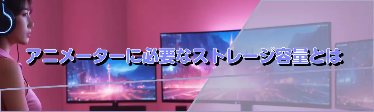 アニメーターに必要なストレージ容量とは