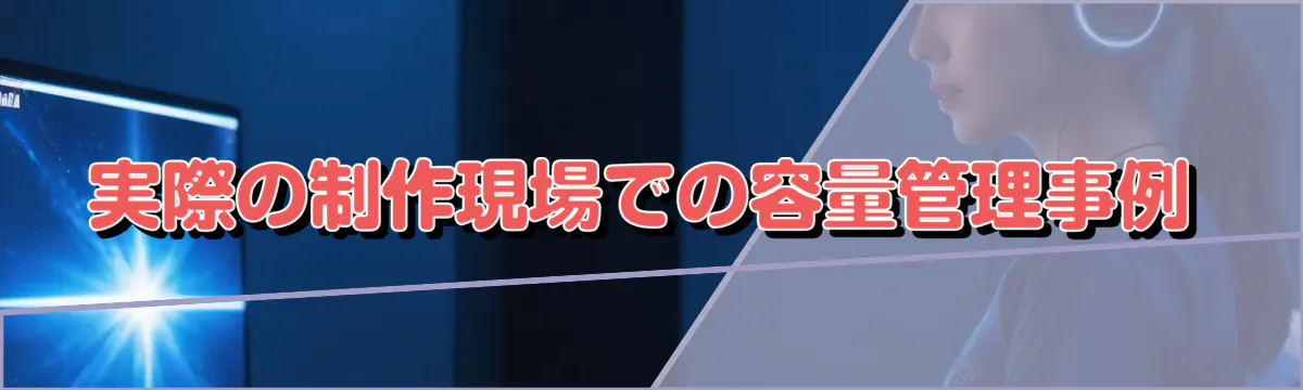 実際の制作現場での容量管理事例