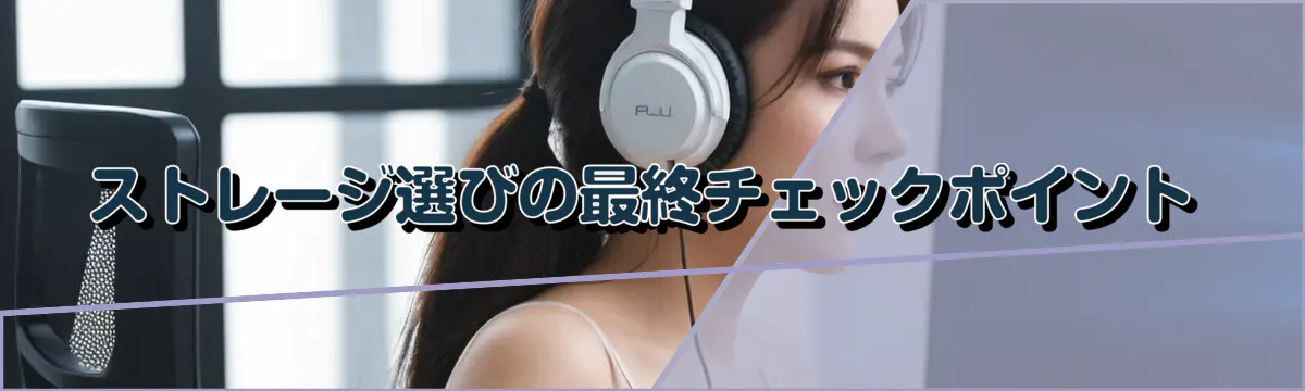 ストレージ選びの最終チェックポイント