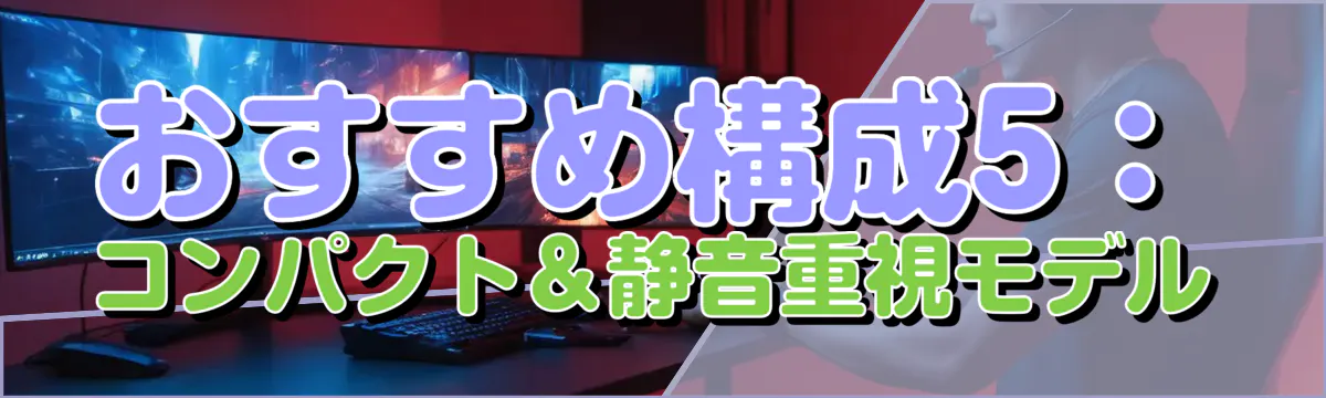 おすすめ構成5:コンパクト&静音重視モデル