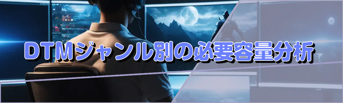 DTMジャンル別の必要容量分析