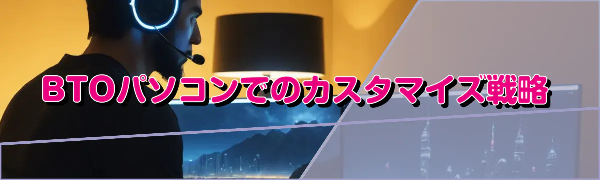 BTOパソコンでのカスタマイズ戦略