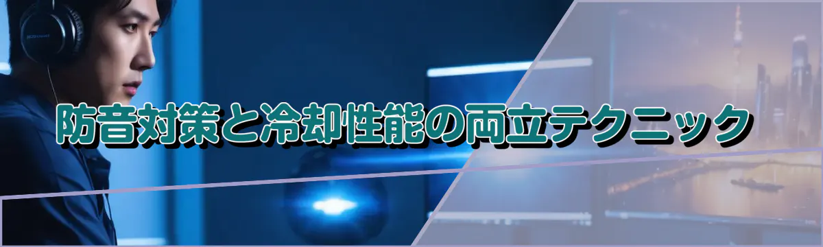 防音対策と冷却性能の両立テクニック