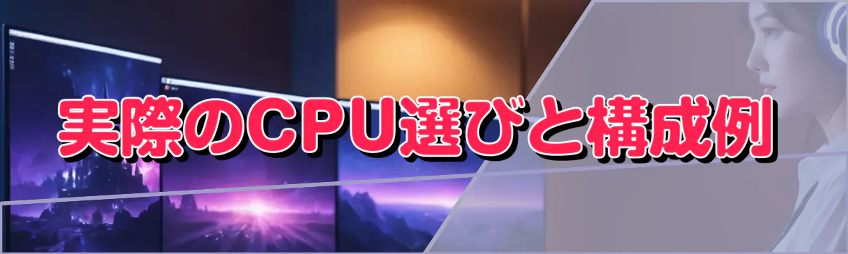 実際のCPU選びと構成例