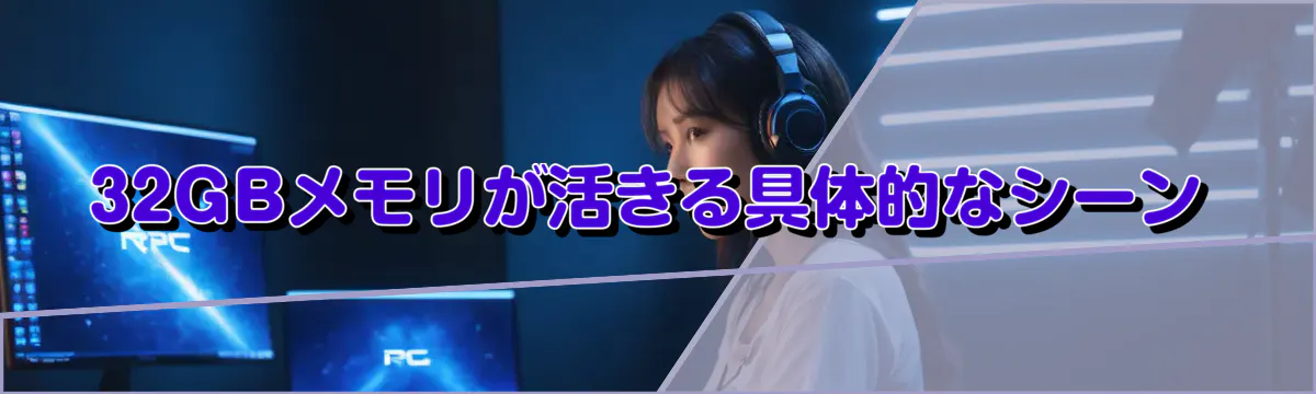 32GBメモリが活きる具体的なシーン