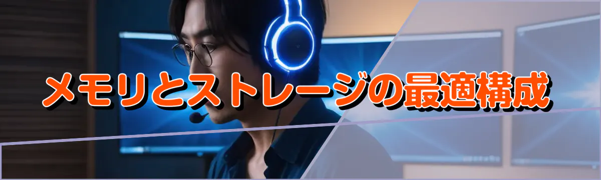 メモリとストレージの最適構成