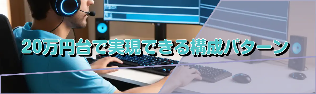 20万円台で実現できる構成パターン