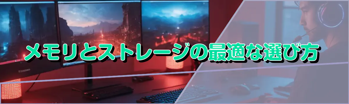 メモリとストレージの最適な選び方