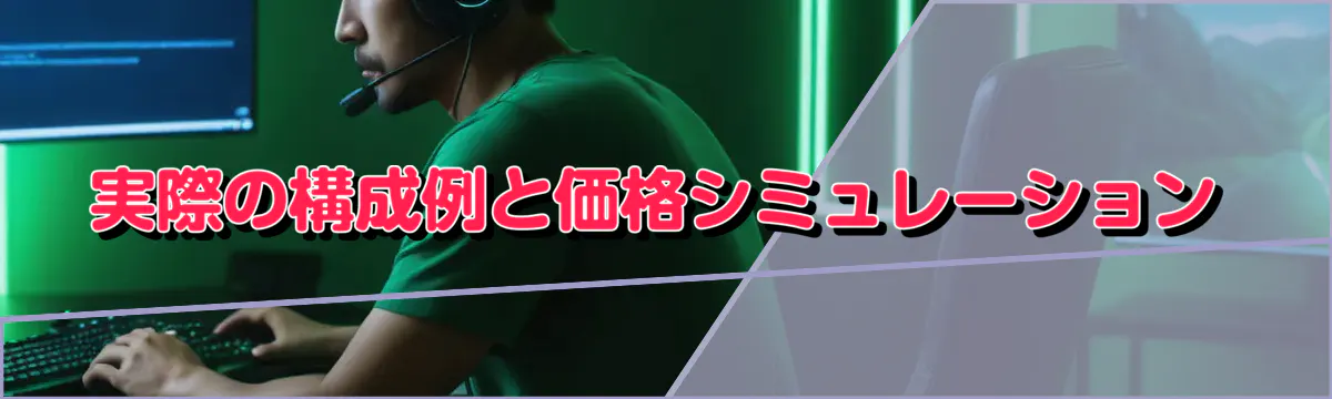 実際の構成例と価格シミュレーション