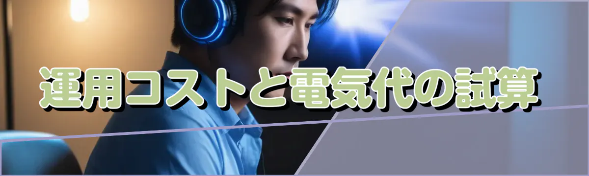 運用コストと電気代の試算