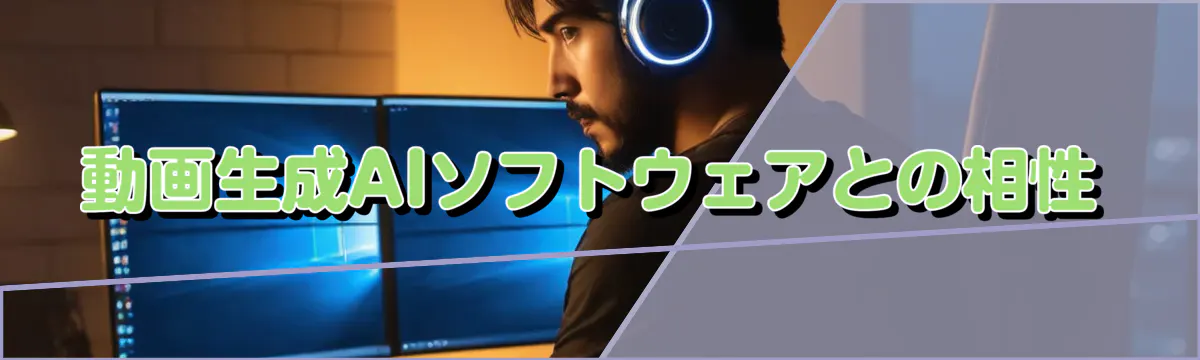 動画生成AIソフトウェアとの相性