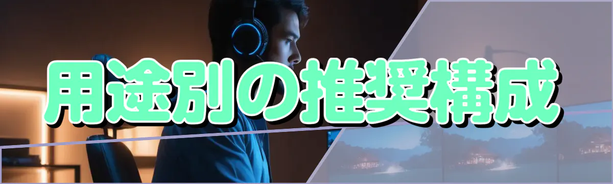 用途別の推奨構成