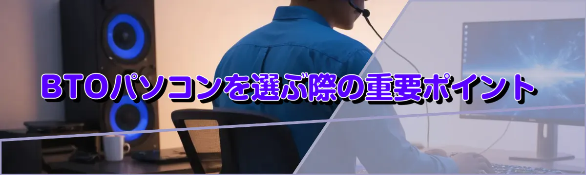 BTOパソコンを選ぶ際の重要ポイント