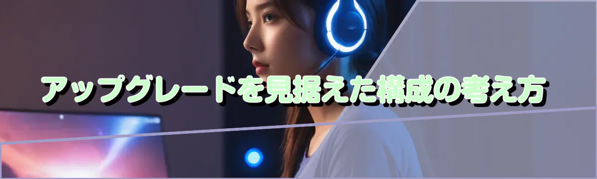 アップグレードを見据えた構成の考え方