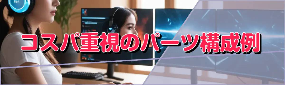 コスパ重視のパーツ構成例