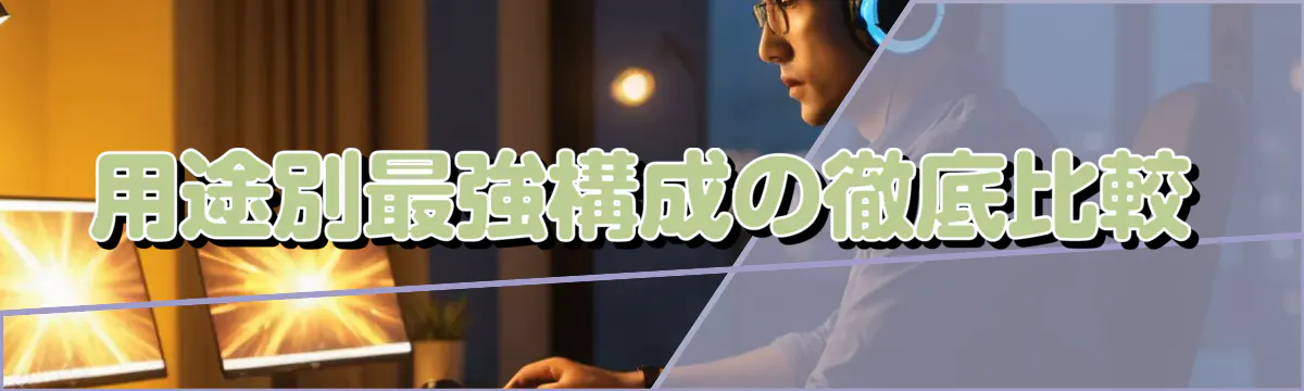 用途別最強構成の徹底比較