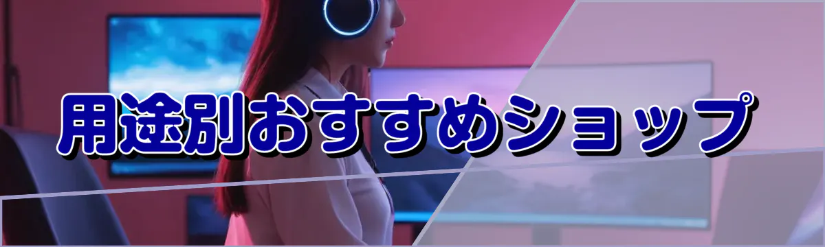 用途別おすすめショップ