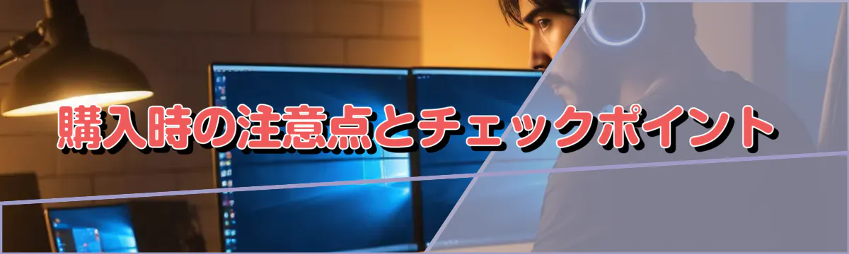 購入時の注意点とチェックポイント
