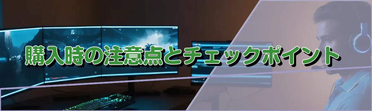 購入時の注意点とチェックポイント